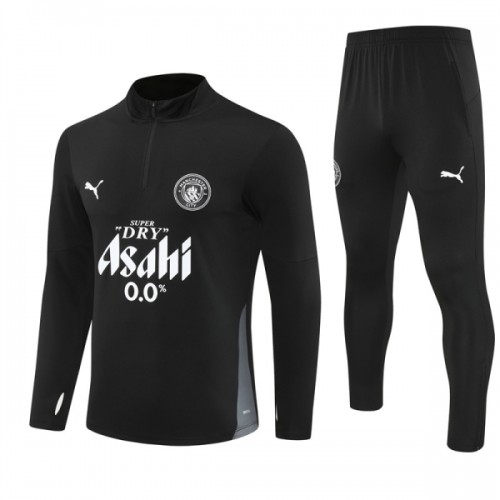 Manchester City Sweatshirt Za Trening 2025-26 Četvrt-Zip Crna Manchester City Sweatshirt Za Trening 2025-26 Četvrt-Zip Crna